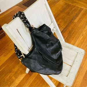 Elliott Lucca black leather with pockets vintage